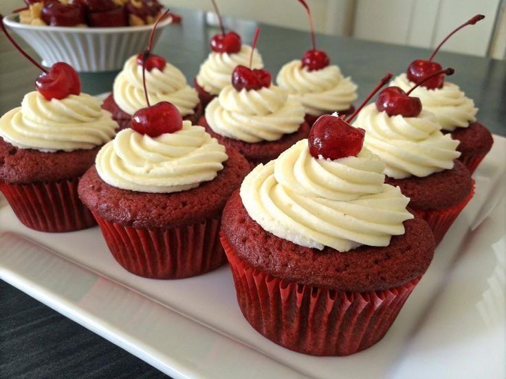 Homemade cupcakes with swirled buttercream
